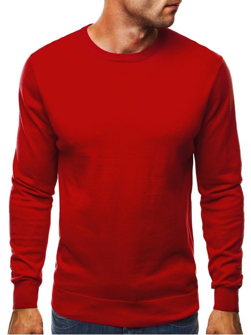 Exkluzivní červený pánský svetr NEW MEN 9020