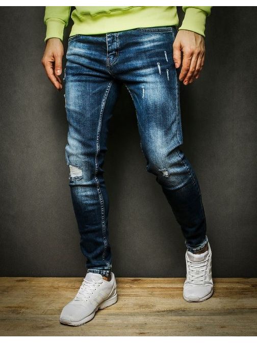 Trendy modré pánské džíny