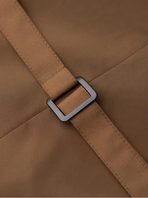 Trendy karamelová elegantní vesta V1 BLZV-0112