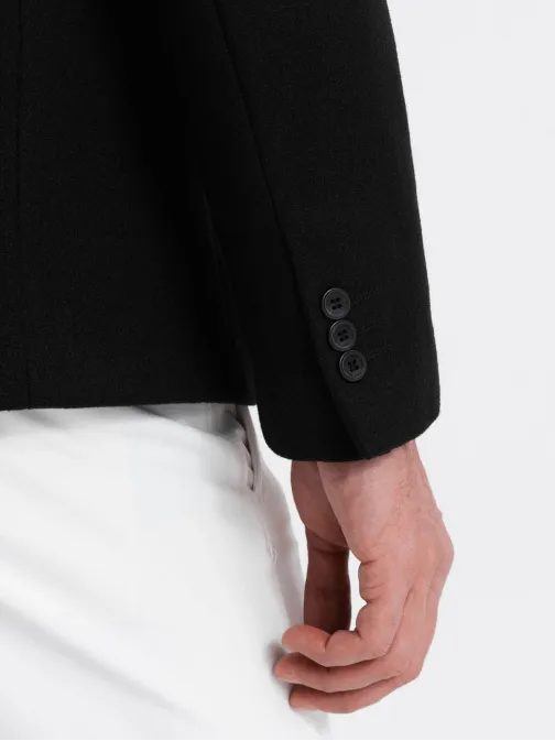Trendy černé pánské sako V3 BLZB-0118