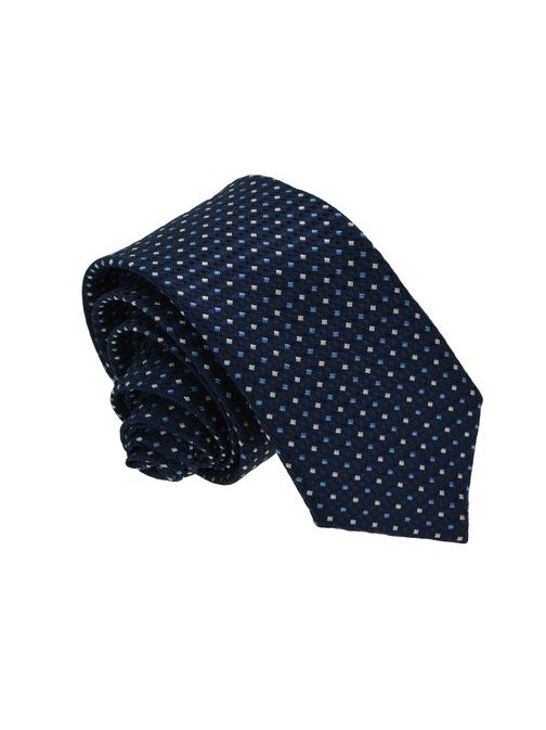 Modrá trendy kravata K029