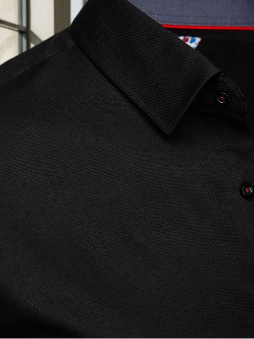 Pánská černá elegantní košile