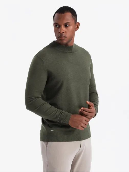 Trendy olivový polorolák V5 SWTN-0125