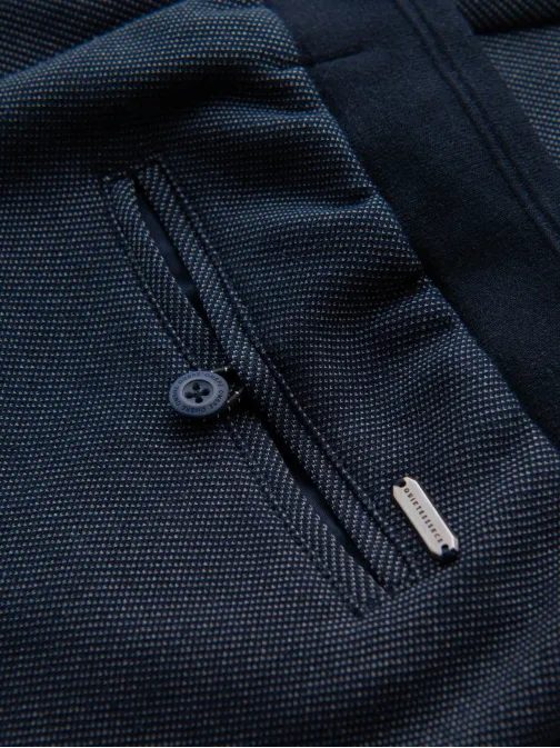 Tmavě modré chinos šortky V1 SRCS-0168