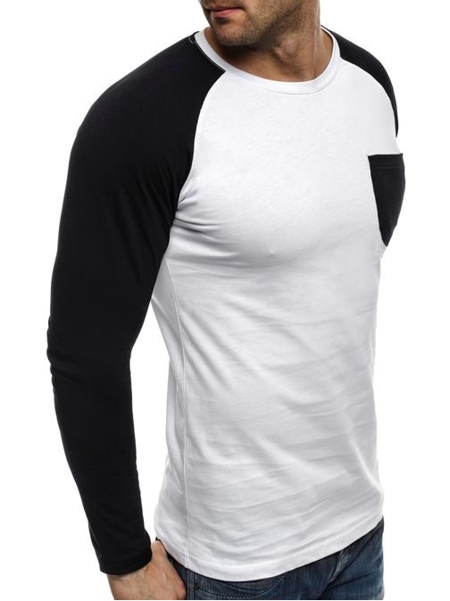 Trendy bílo-černé pánské tričko ATHLETIC 1089