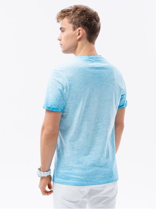 Trendové světle modré tričko S1388