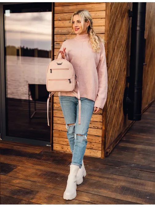 Moderní růžový batoh Dario