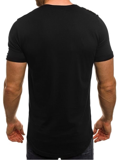 Černé moderní pánské tričko BREEZY 541