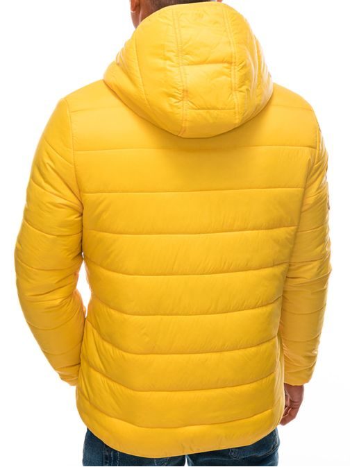 Zajímavá žlutá zimní bunda C527