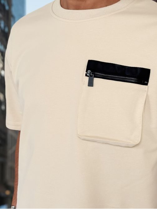 Jedinečná pánská souprava s kapsami v krémové barvě