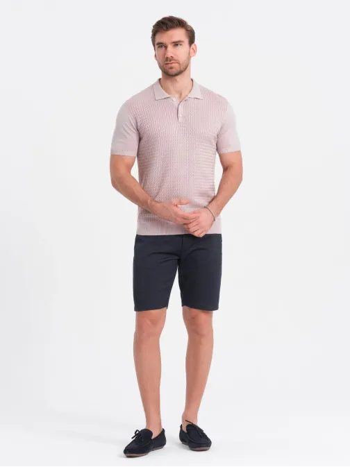 Granátové chinos kraťasy V1 SRCS-0128