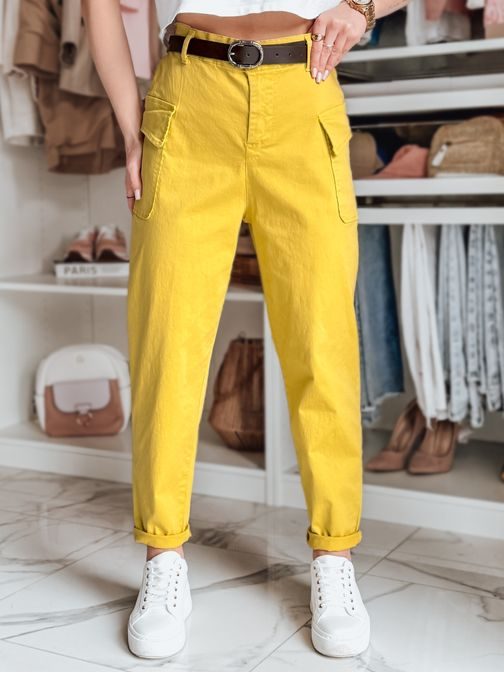 Dámské baggy kalhoty GOTRENDI žluté