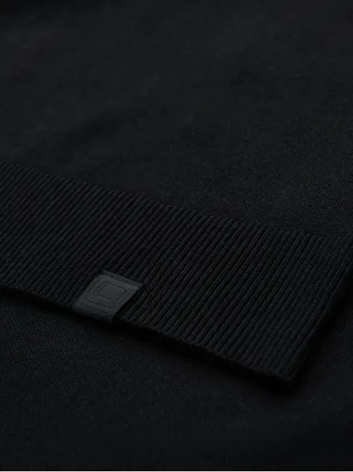 Moderní černý pánský svetr V2 SWZS-0124