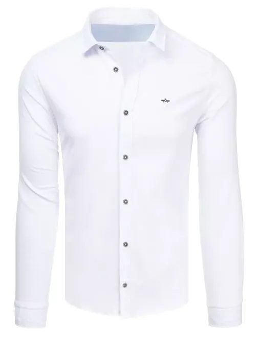Bavlněná košile v bílé barvě