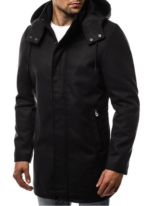 Pánský černý kabát OZONEE N/5440