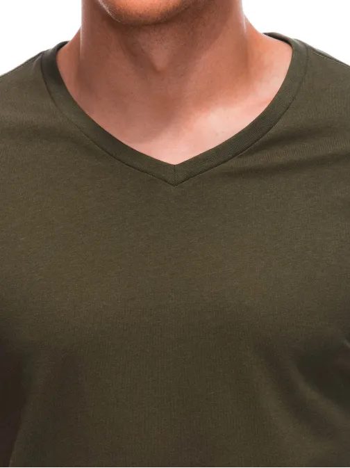 Bavlněné olivově zelené tričko na léto Em-tsbs-0101