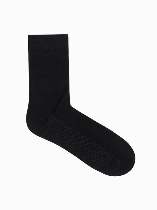 Mix černých ponožek s jemným vzorem U460 (5 KS)