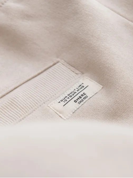 Béžové teplákové kraťasy V1 SRSK-0139