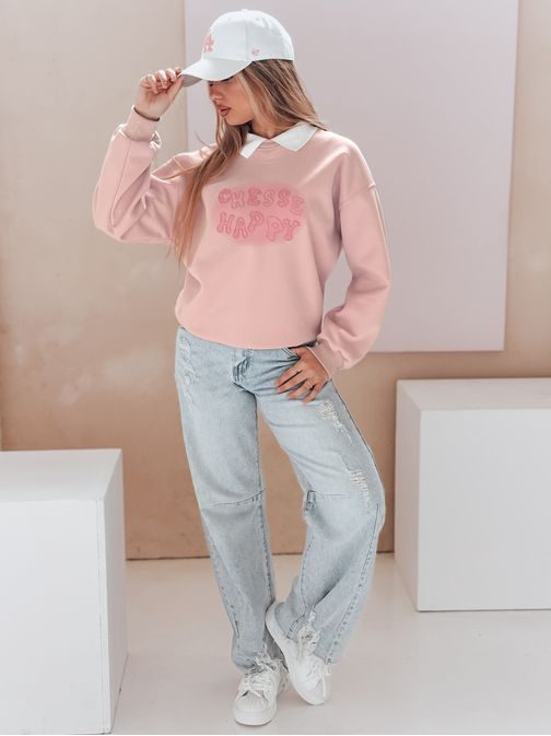 Moderní široké světle modré dámské džíny BAGETSON