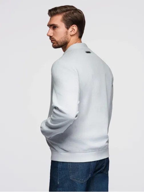 Šedá pánská bunda bomber V4 OM-JANP-0159