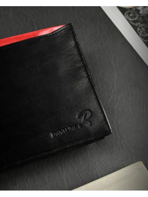 Designová černá pánská peněženka Ronaldo