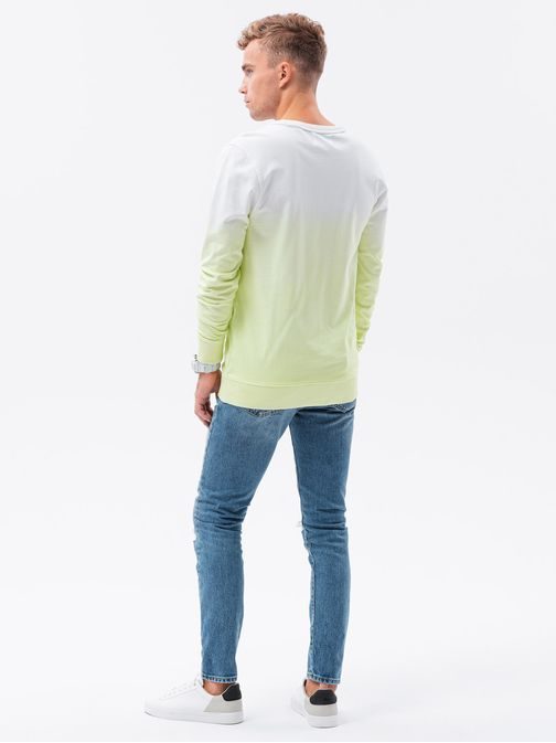 Stínovaná mikina v limetkové barvě B1150