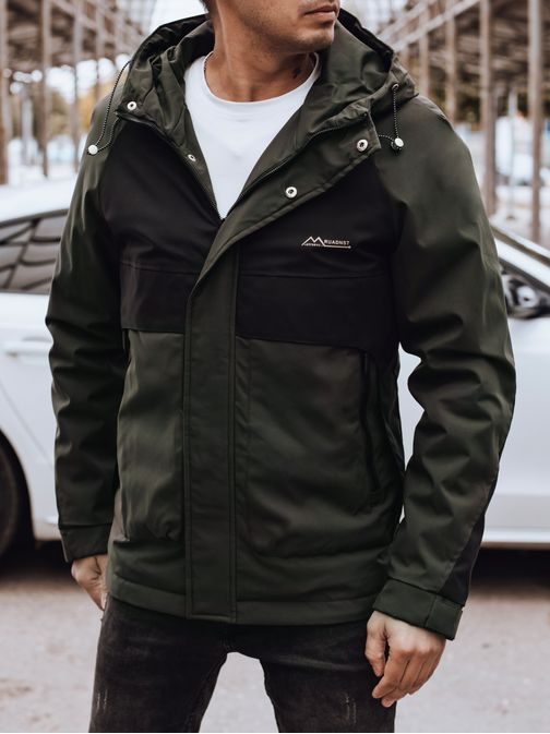 Sportovní přechodná zelená bunda