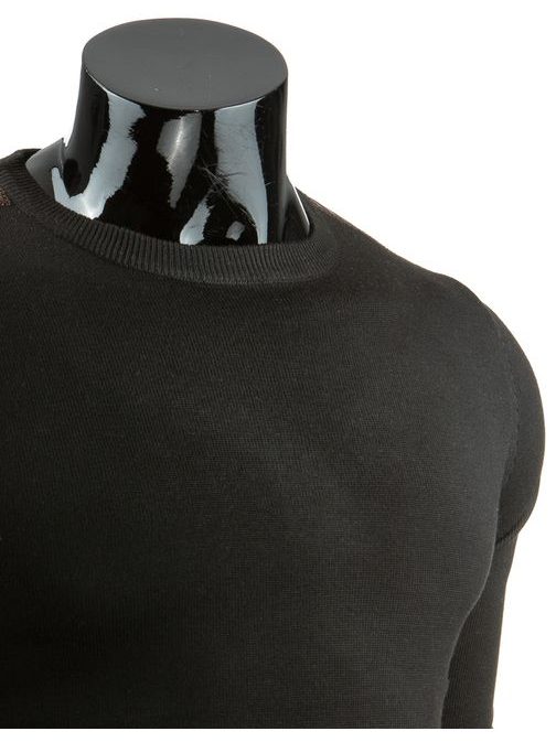 Pohodlný černý svetr pro pány (wx0691)