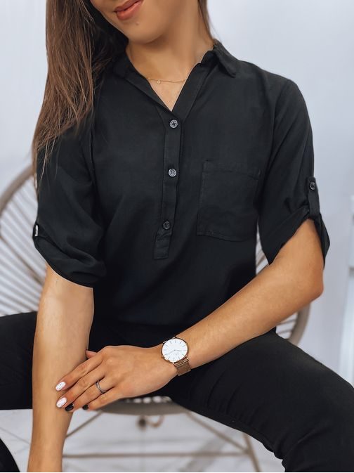 Dámská černá košile Tessy v módním provedení