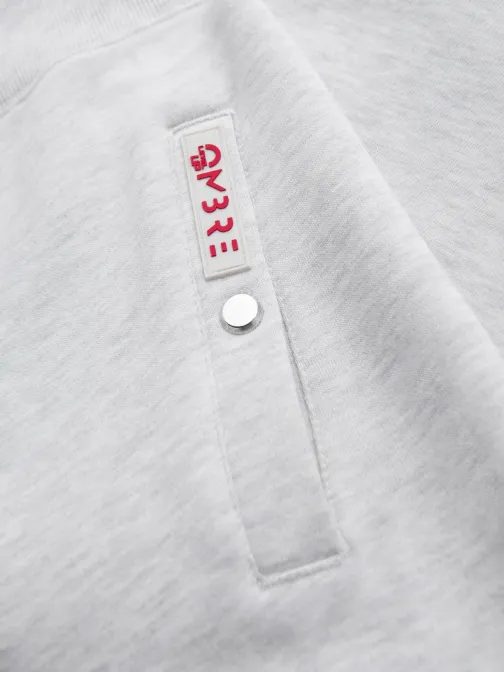 Zajímavá šedá mikina bomber V1 SSZP-0219