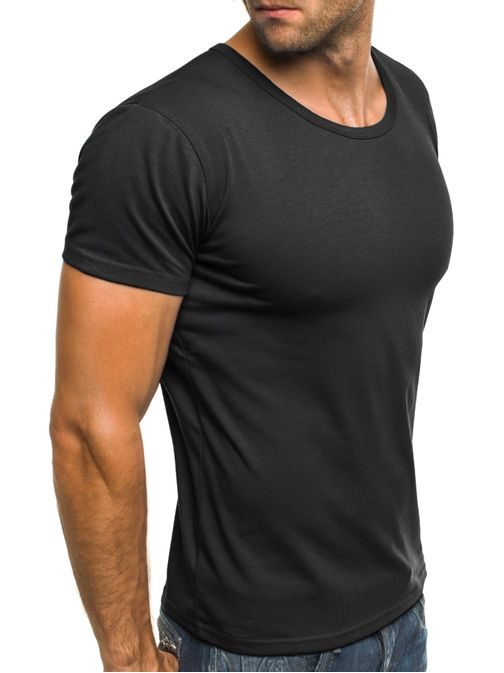 Moderní černé pánské tričko J. STYLE 712006