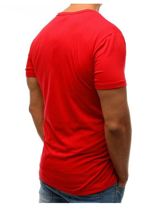Módní tričko v červené barvě