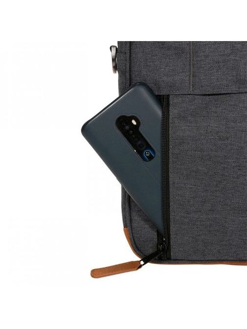 Tmavě šedá taška na notebook Cabaia Messenger Londres