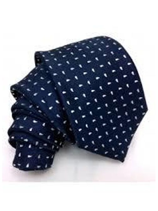 Modrá pánská kravata se slzičkami