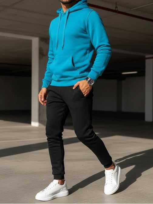 Pohodlná modro černá tepláková souprava