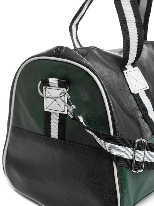 Sportovní taška černo-zelená L/8445