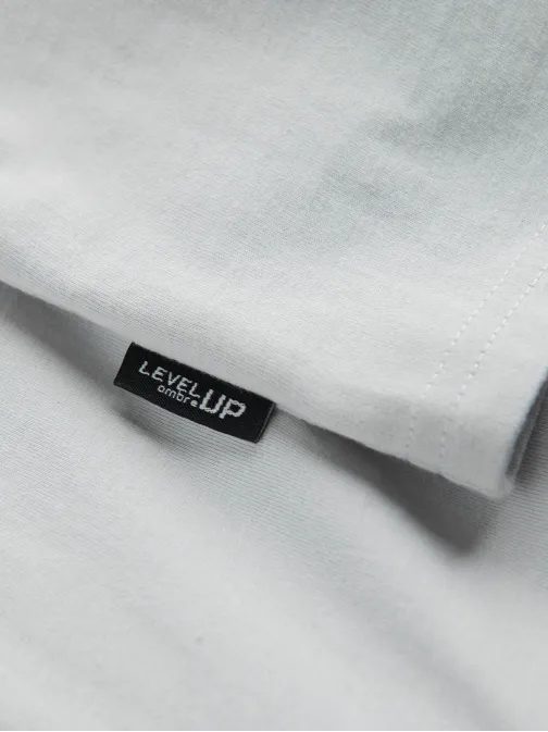 Zajímavé tričko s ozdobnou kapsou světle šedé V10 TSPT-0154