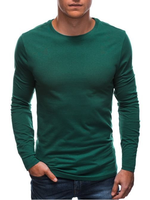 Tmavě zelené bavlněné tričko EM-0103