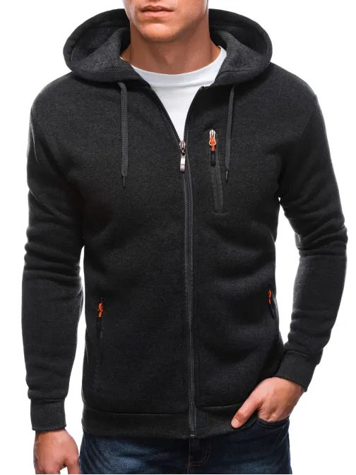 Pánská sportovní mikina šedá B1539