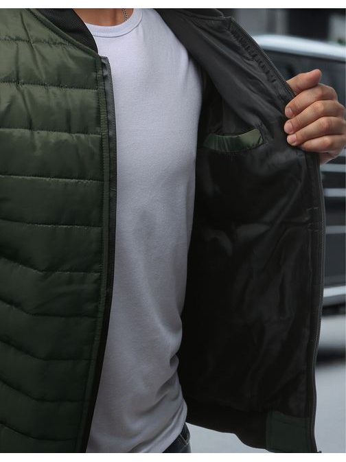Stylová bomber bunda zelená