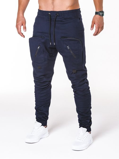 ORIGINÁLNÍ JOGGER KALHOTY TMAVĚ MODRÉ P705