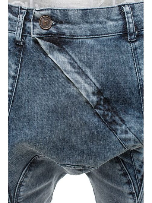 Světle modré stylové kalhoty OTANTIK 191