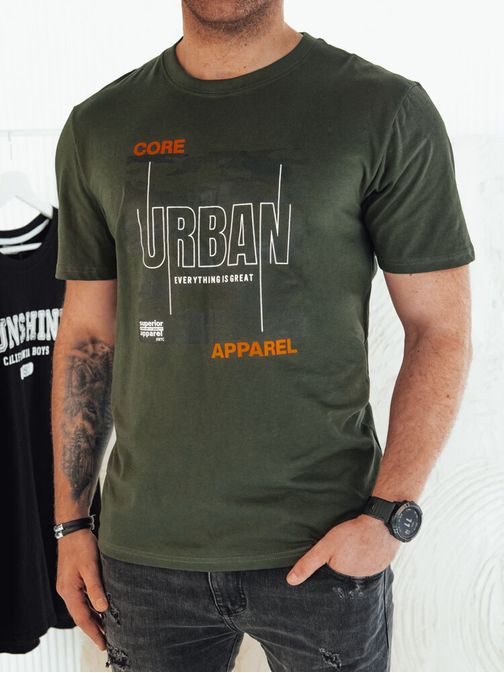Zelené tričko s nápisem Urban
