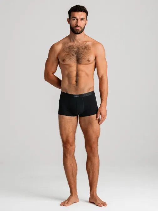 Stylové černé boxerky U286