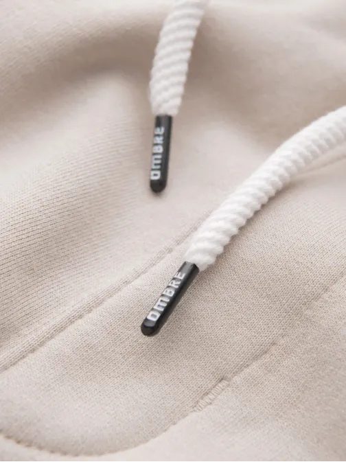 Béžové teplákové kraťasy V1 SRSK-0139