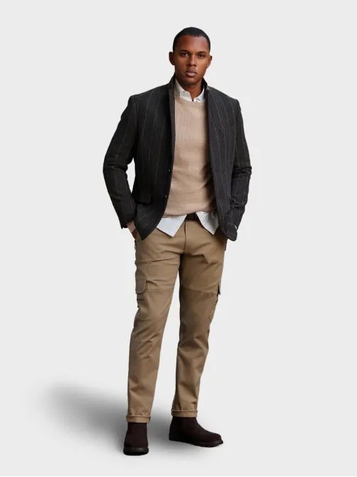 Strukturované grafitové pánské sako V3 BLZB-0137