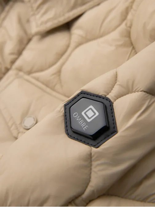 Módní béžová pánská přechodná bunda V1 JALP-0215