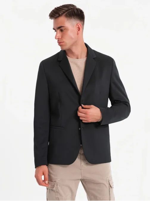 Elegantní černá bunda V1 BLZB-0126