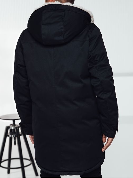 Modrá zimní pánská parka