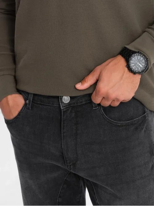 Trendy černé pánské džíny V3 PADP-0161